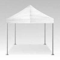 White Folding Tent Outdoor Pavilion Vector