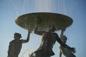 Triton fountain in Malta, La Valletta, 2022 photo