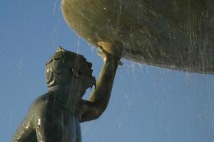 Triton fountain in Malta, La Valletta, 2022 photo