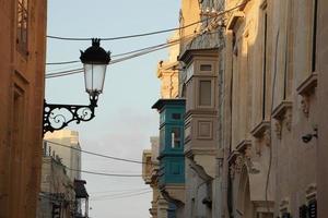 Rabat medieval village street view building in Malta photo