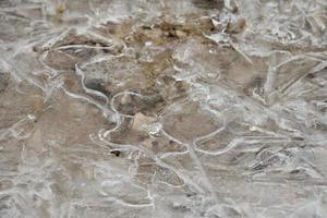 Natural Ice crystal background frozen lake river creek photo