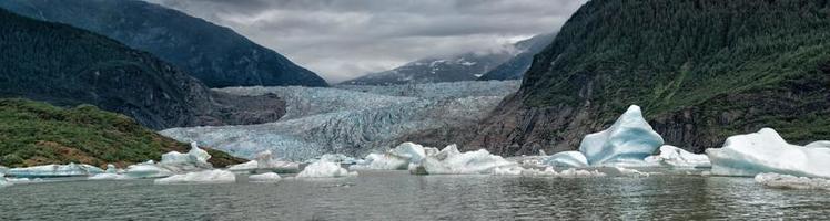 Lake near Mendhenall Glacier huge landscape photo