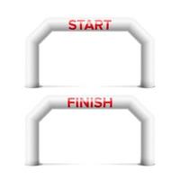 Inflatable Arch Isolated Vector. Archway, Suitable For Sport Event. Marathon Racing Concept. Isolated Illustration vector