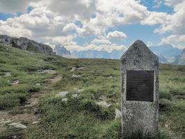 mount piana dolomites mountains first world war paths trench foxhole photo