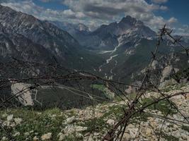 mount piana dolomites mountains first world war paths trench foxhole photo