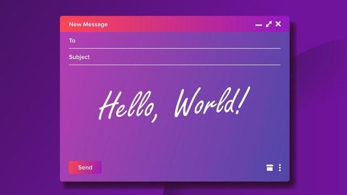 Email Blank Template Vector. E-Mail Marketing. Modern Template. Intarnet Message. Mail Illustration