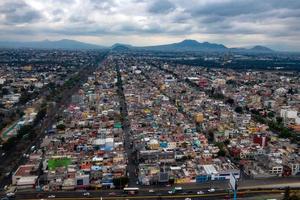 mexico city aerial view cityscape panorama photo