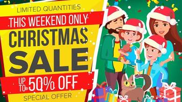 Christmas Sale Banner Vector. Special Offer Sale Banner. Background. Illustration vector