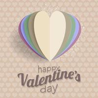 Greeting Valentine's Day with cute love decorations