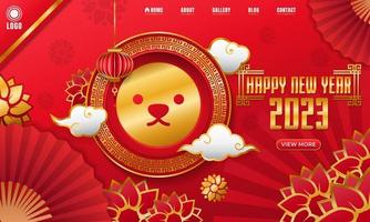 Cute Chinese New Year Sticker 1914422 Vector Art at Vecteezy