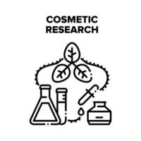 Cosmetic Research Occupation Vector Black Illustration