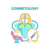 Cosmetology Vector Concept Color Illustration