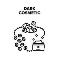 Dark Cosmetic Vector Black Illustration