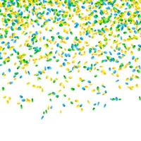 Confetti Falling Vector. Bright Explosion Isolated On White. Background For Birthday, Anniversary, Party, Holiday Decoration. vector