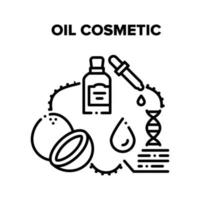 Oil Cosmetic Vector Black Illustrations