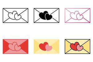 Mail in flat style isolated vector