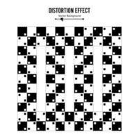 Optical Illusion. Vector 3d Art. Distortion Dynamic Effect. Geometric Magic Background.