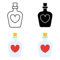 Potion in flat style isolated vector