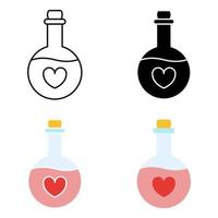 Potion in flat style isolated vector