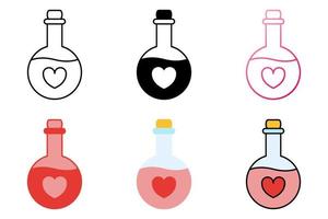 Potion in flat style isolated vector