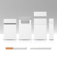 Blank Pack Package Box Of Cigarettes vector