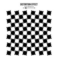 ilusión óptica. arte vectorial 3d. efecto dinámico de distorsión. fondo mágico geométrico. vector