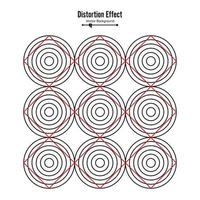 Optical Illusion. Vector 3d Art. Distortion Dynamic Effect. Geometric Magic Background.