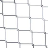 Chain Link Fence Background. Industrial Style Wallpaper. Realistic Geometric Texture. Steel Wire Wall Isolated On White. Vector illustration