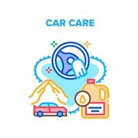 Car Care Service Vector Concept Color Illustration