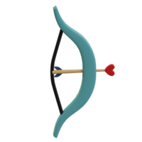 3d rendered cupid's dart perfect for valentine's design project png