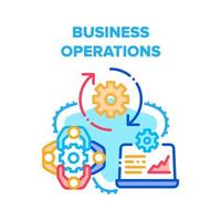 Business Operations Process Vector Concept Color