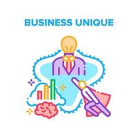 Business Unique Success Idea Vector Concept Color