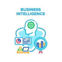 Business Intelligence Process Vector Concept Color