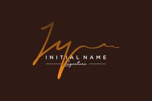 Initial JY signature logo template vector. Hand drawn Calligraphy lettering Vector illustration.