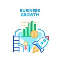 Business Growth Vector Concept Color Illustration