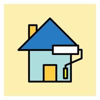 Maintenance Real Estate Filled Icon vector