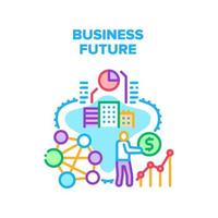 Business Future Vector Concept Color Illustration