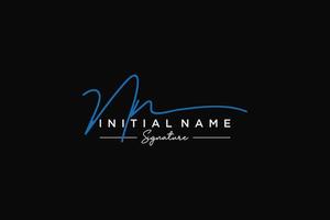 Initial NN signature logo template vector. Hand drawn Calligraphy lettering Vector illustration.