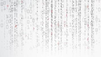 Binary Cyberspace Background. Coding Or Hacker Concept. Matrix Style. Vector Illustration