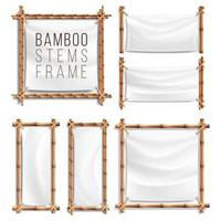 Bamboo Frame Set Vector