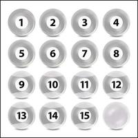 Billiard Or Lottery Number Balls Set Vector. Black And White Balls Isolated. Bingo Balls Set With Numbers. Realistic Vector. Lotto Concept vector