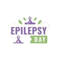 International Epilepsy Day Background With Ribbon-08 vector