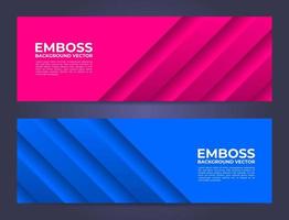 Minimalist abstract banner vector, modern embossed background with empty space vector