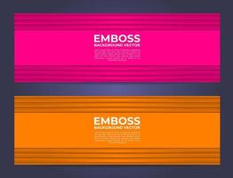Minimalist abstract banner vector, modern embossed background with empty space vector