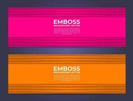 Minimalist abstract banner vector, modern embossed background with empty space vector