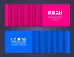 Minimalist abstract banner vector, modern embossed background with empty space vector