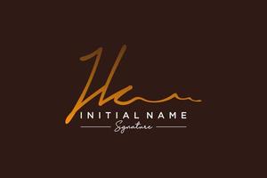 Initial JK signature logo template vector. Hand drawn Calligraphy lettering Vector illustration.