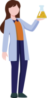 Scientist and test tube png