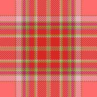 Plaid check pattern. Seamless fabric texture. Tartan textile print. vector