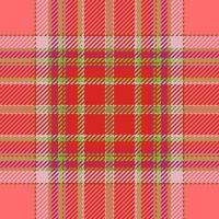 Plaid check pattern. Seamless fabric texture. Tartan textile print. vector